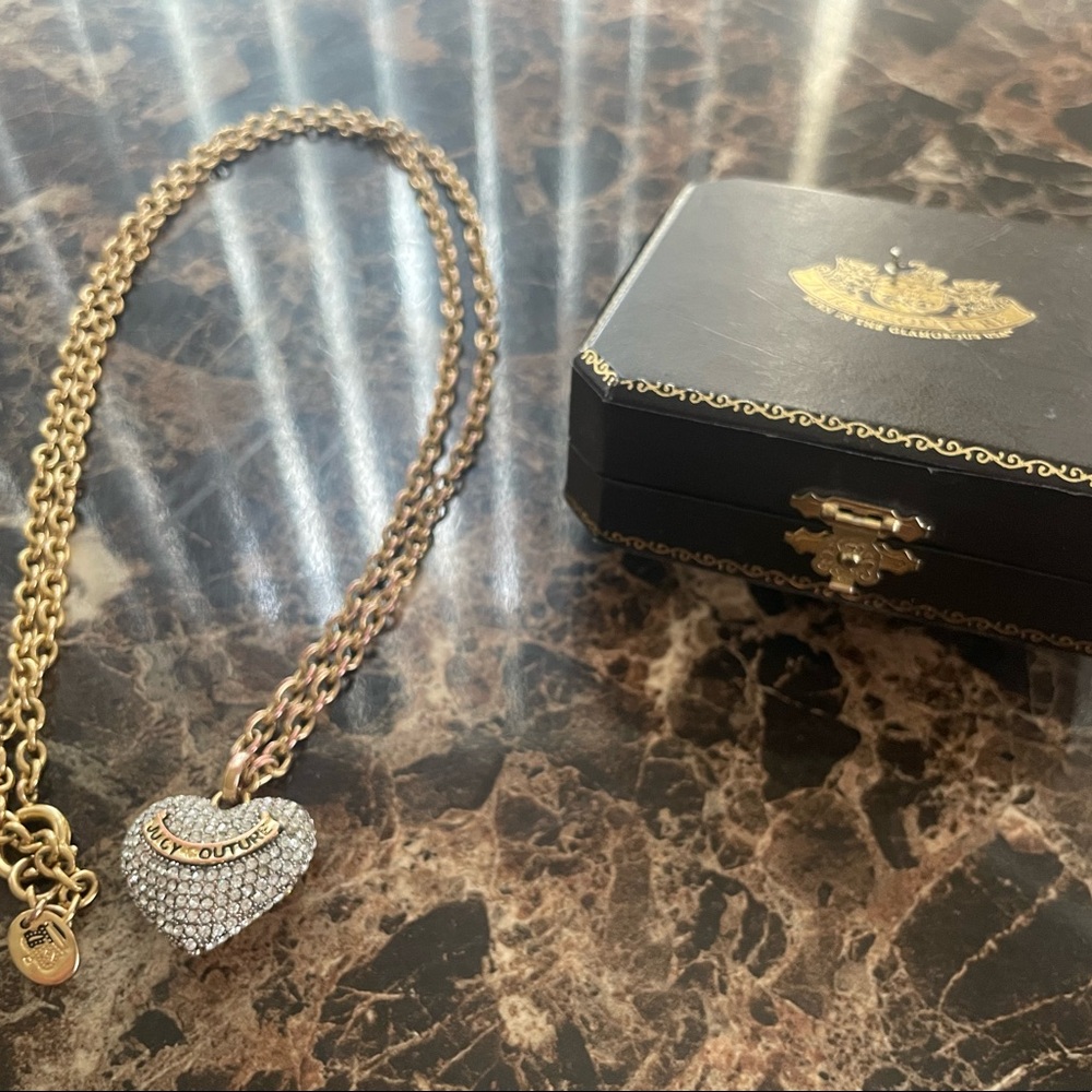 Juicy Couture Heart Necklace with original box.